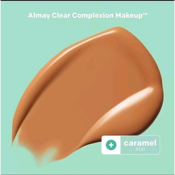 Almay Clear Complexion Acne Foundation 800 Caramel Makeup Sensitive Skin Teens 1 - Picture 5 of 16
